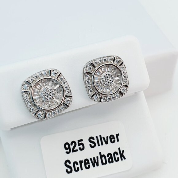 925 Sterling Silver Cubic Zirconia Earrings, U19254796 - Picture 3 of 10